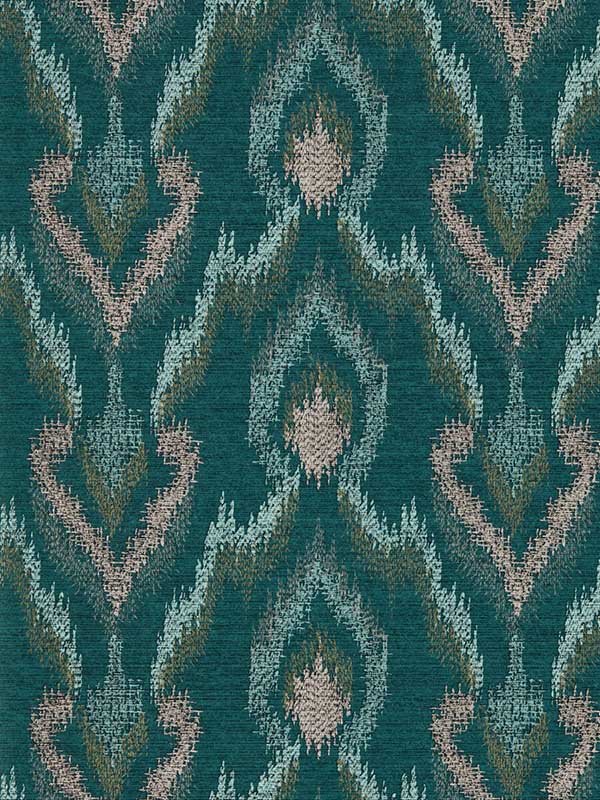 Velluto wallpaper in teal color - pattern number W0170/03.CAC.0 - by Clarke and Clarke in the Lusso collection