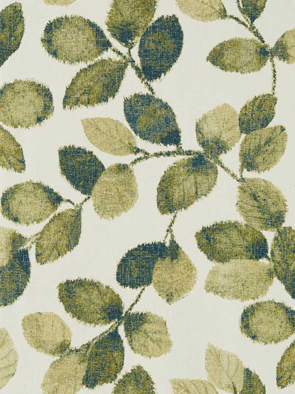 Northia fabric in olive peacock color - pattern number W0159/03.CAC.0 - by Clarke and Clarke in the Marianne collection
