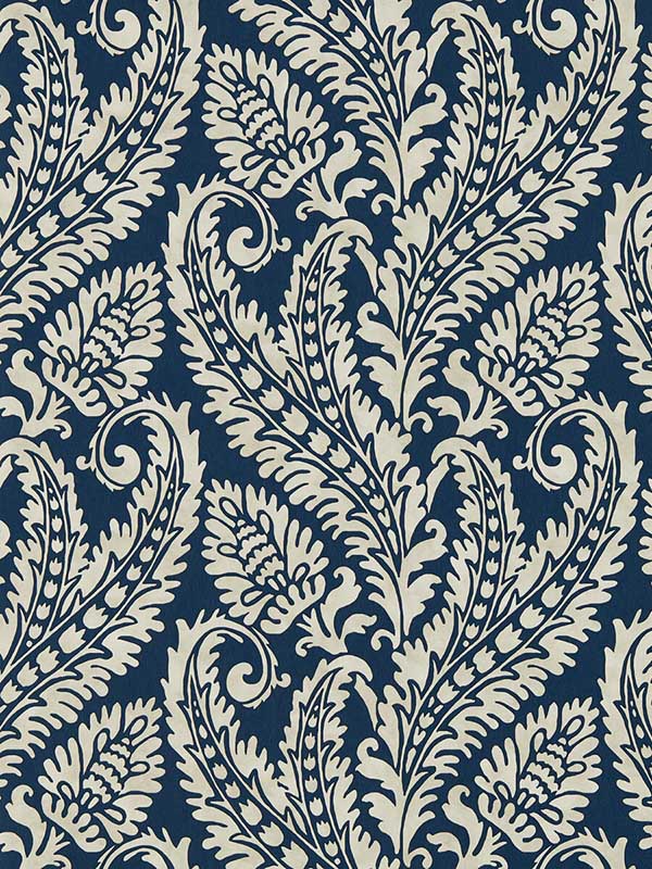 Regale fabric in denim color - pattern number W0161/01.CAC.0 - by Clarke and Clarke in the Marianne collection