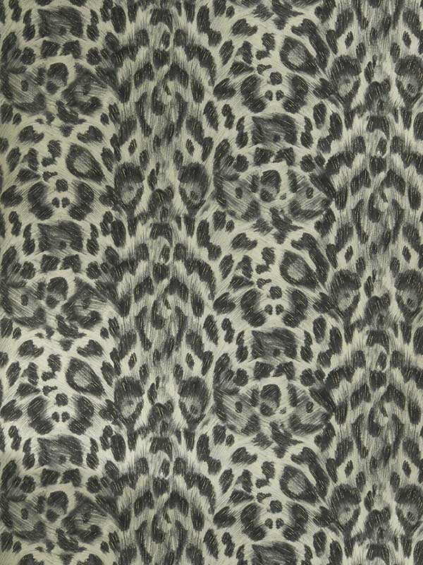 Felis fabric in charcoal gold color - pattern number W0115/02.CAC.0 - by Clarke and Clarke in the Wilderie By Emma J Shipley collection