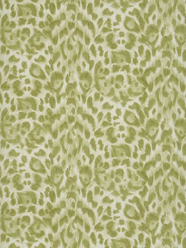 Felis fabric in green color - pattern number W0115/05.CAC.0 - by Clarke and Clarke in the Wilderie By Emma J Shipley collection