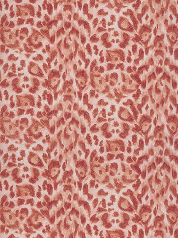 Felis fabric in red rose gold color - pattern number W0115/08.CAC.0 - by Clarke and Clarke in the Wilderie By Emma J Shipley collection