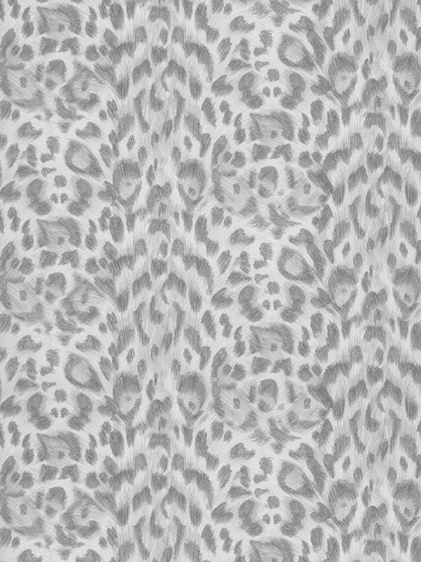 Felis fabric in silver color - pattern number W0115/09.CAC.0 - by Clarke and Clarke in the Wilderie By Emma J Shipley collection