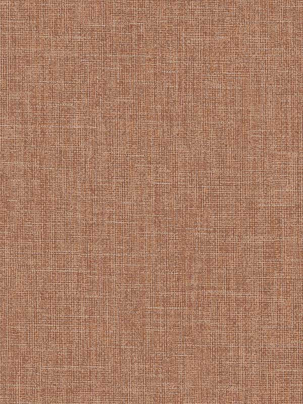 Broadwick Faux Linen wallpaper in rust color - pattern number 4140-3720 - by Warner in the Warner XII Dimensional Accents collection
