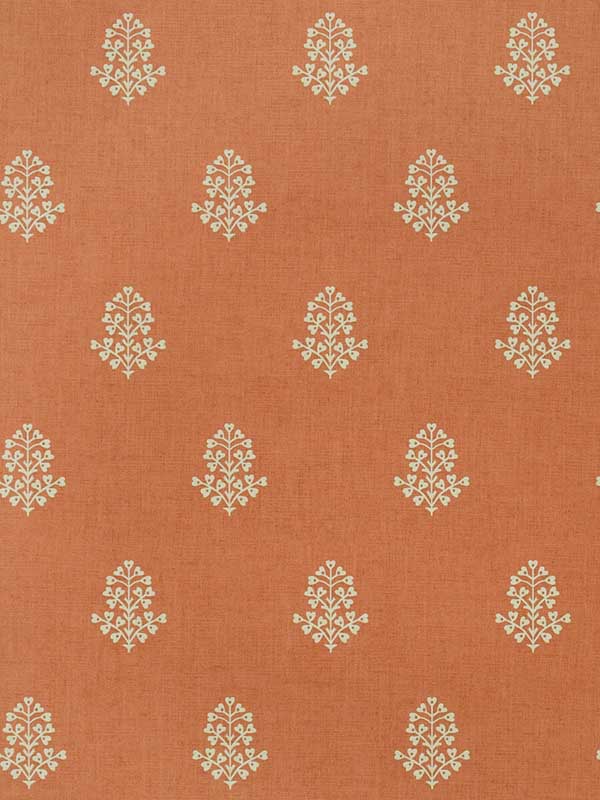 Cow Parsley fabric in clementine color - pattern number AMW10076.12.0 - by Andrew Martin in the Arboretum collection