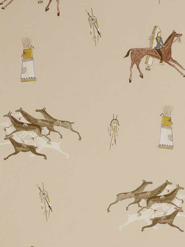 Apache fabric in sienna color - pattern number AMW10056.16.0 - by Andrew Martin in the Kit Kemp collection