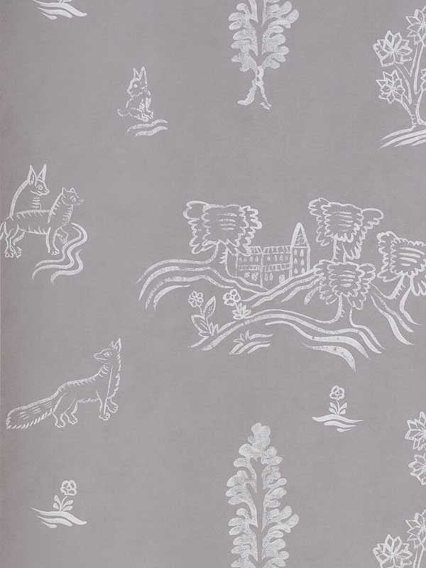 Wychwood fabric in dusk color - pattern number AMW10057.21.0 - by Andrew Martin in the Kit Kemp collection