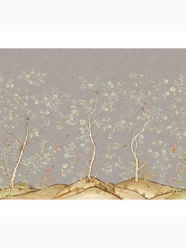 Songbird 5 Panel fabric in dawn color - pattern number AMW10082.106.0 - by Andrew Martin in the Kit Kemp collection