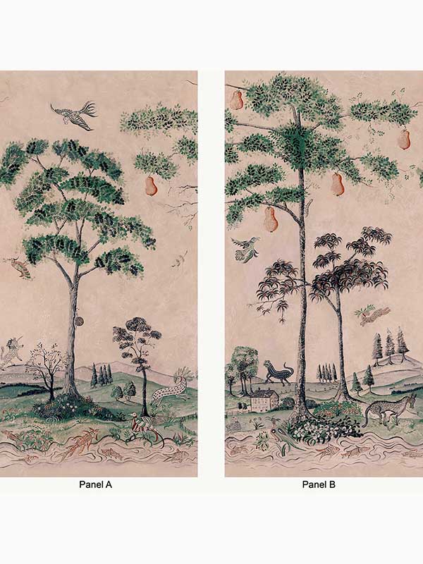 Mythical Land fabric in daybreak color - pattern number AMW10083.630.0 - by Andrew Martin in the Kit Kemp collection