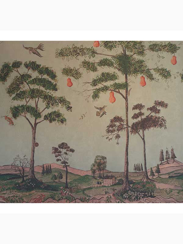Mythical Land fabric in summerstorm color - pattern number AMW10085.15.0 - by Andrew Martin in the Kit Kemp collection