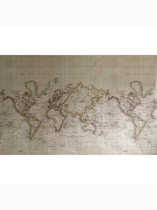 Latitude fabric in red grey beige color - pattern number AMW10063.1619.0 - by Andrew Martin in the Scholar collection