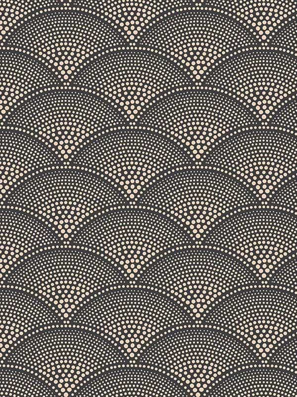 Feather Fan fabric in charcoal bronze color - pattern number 112/10033.CS.0 - by Cole and Son in the Icons collection