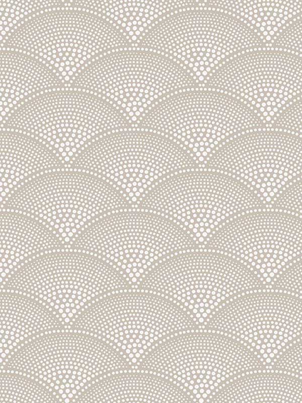 Feather Fan fabric in taupe color - pattern number 112/10034.CS.0 - by Cole and Son in the Icons collection