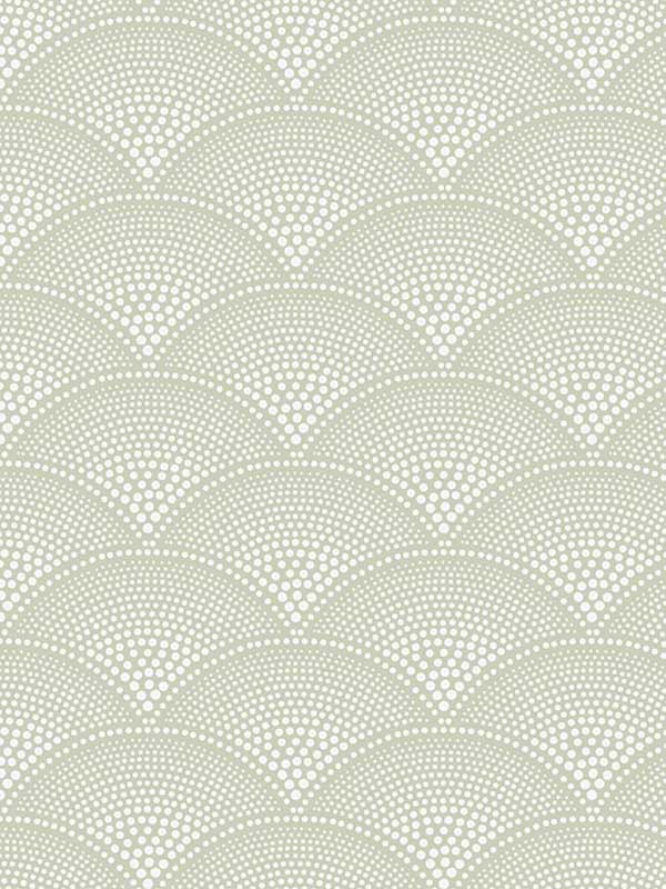 Feather Fan fabric in old olive color - pattern number 112/10037.CS.0 - by Cole and Son in the Icons collection