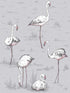 Flamingos fabric in grey color - pattern number 112/11040.CS.0 - by Cole and Son in the Icons collection