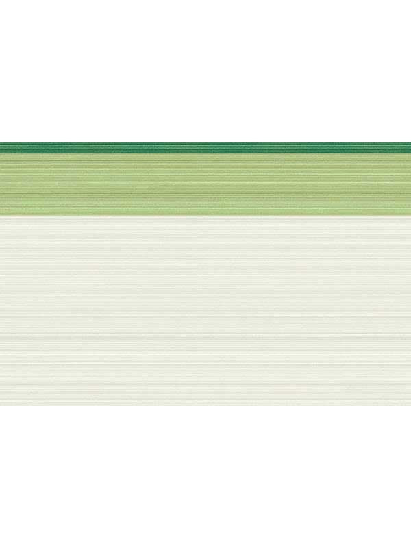 Jaspe Border fabric in white green emerald color - pattern number 110/10047.CS.0 - by Cole and Son in the Marquee Stripes collection