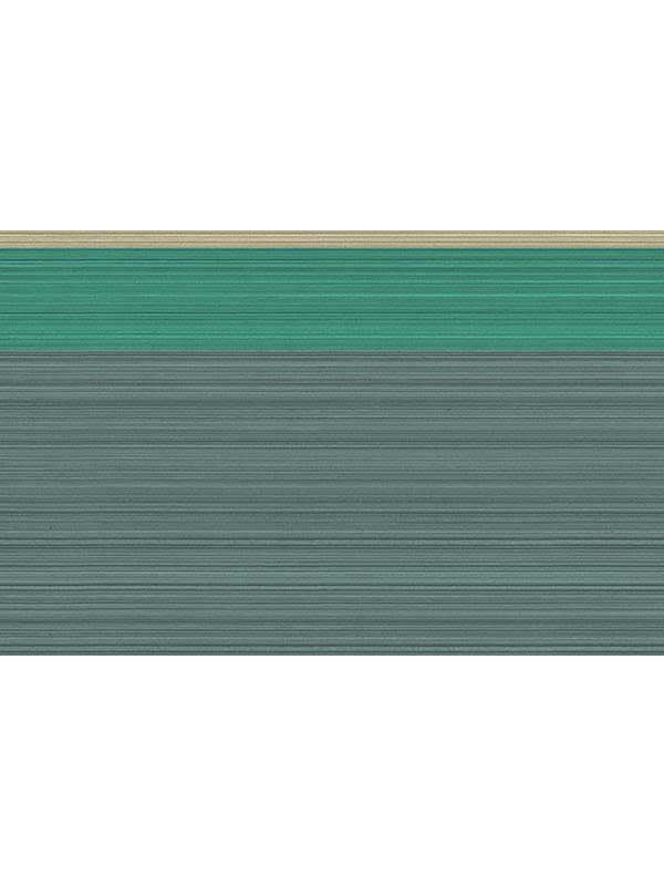Jaspe Border fabric in viridian gilver color - pattern number 110/10049.CS.0 - by Cole and Son in the Marquee Stripes collection