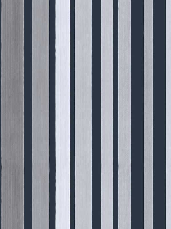 Carousel Stripe fabric in grey color - pattern number 110/9043.CS.0 - by Cole and Son in the Marquee Stripes collection