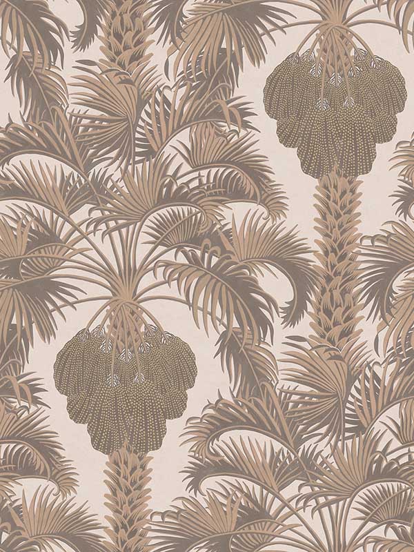 Hollywood Palm fabric in rose gold color - pattern number 113/1002.CS.0 - by Cole and Son in the Martyn Lawrence Bullard collection