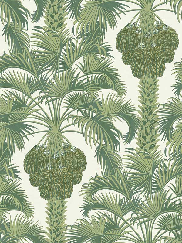 Hollywood Palm fabric in leaf green color - pattern number 113/1004.CS.0 - by Cole and Son in the Martyn Lawrence Bullard collection