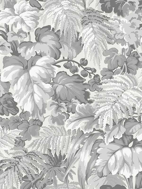 Royal Fernery fabric in warm grey color - pattern number 113/3011.CS.0 - by Cole and Son in the Martyn Lawrence Bullard collection