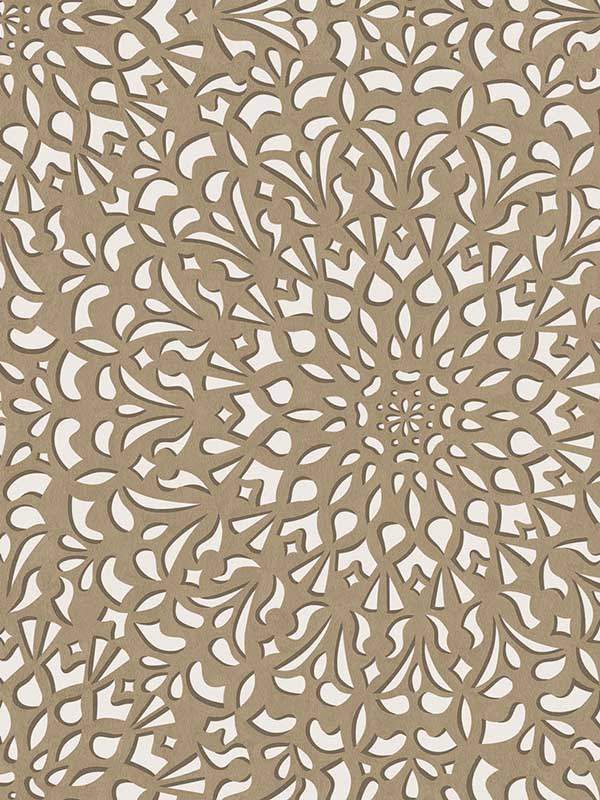 Medina fabric in gilver and parchment color - pattern number 113/7017.CS.0 - by Cole and Son in the Martyn Lawrence Bullard collection