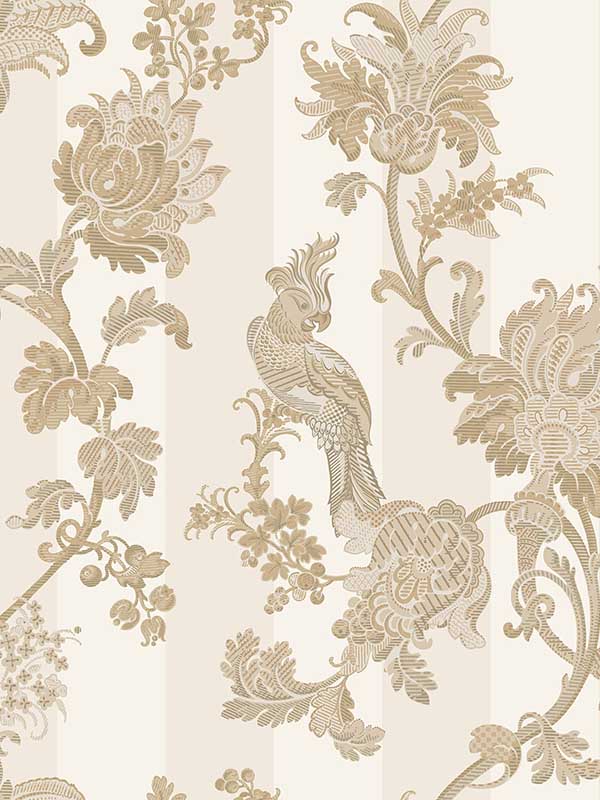 Zerzura fabric in gold and parchment color - pattern number 113/8021.CS.0 - by Cole and Son in the Martyn Lawrence Bullard collection