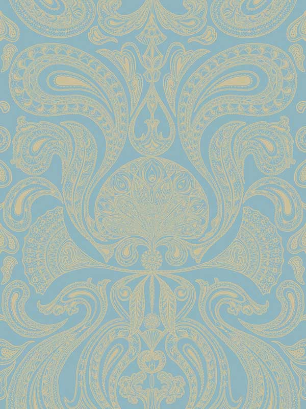 Malabar fabric in turquoi color - pattern number 66/1001.CS.0 - by Cole and Son in the New Contemporary collection