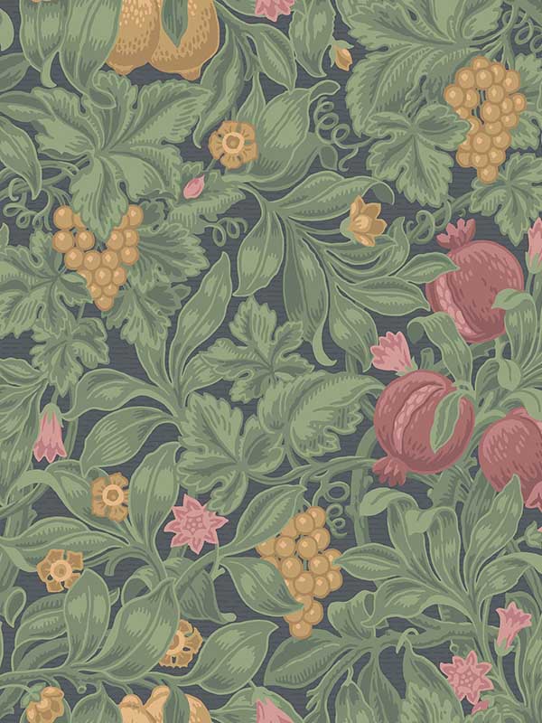 Vines Of Pomona fabric in crim oliv color - pattern number 116/2008.CS.0 - by Cole and Son in the Pearwood collection