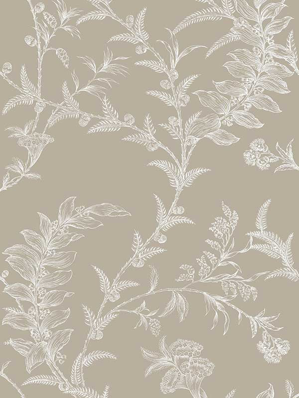 Ludlow fabric in taupe color - pattern number 88/1001.CS.0 - by Cole and Son in the Archive Traditional collection