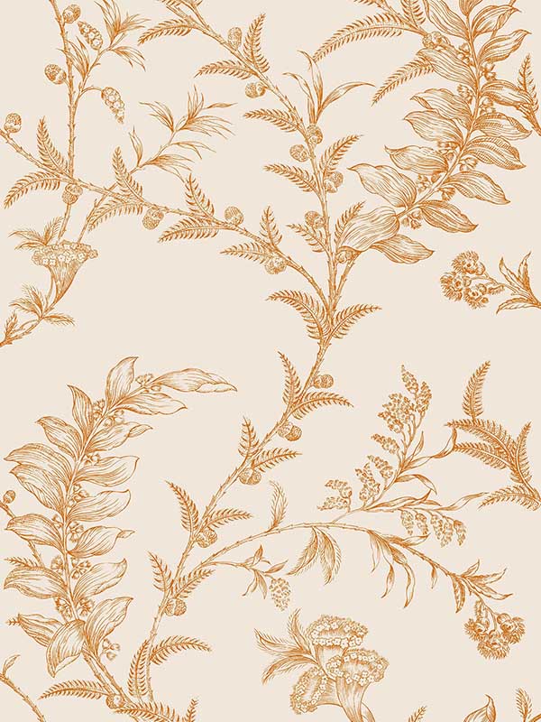 Ludlow fabric in peach color - pattern number 88/1003.CS.0 - by Cole and Son in the Archive Traditional collection