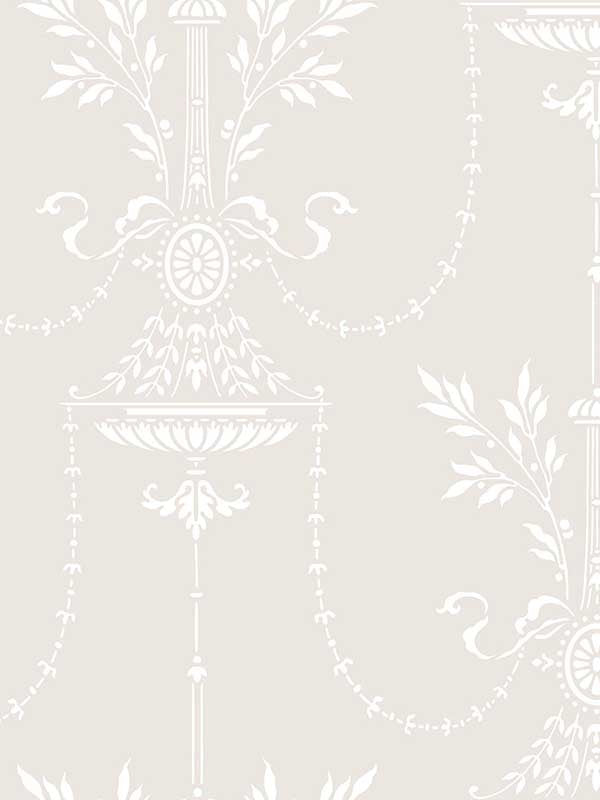 Dorset wallpaper in dove color - pattern number 88/7030.CS.0 - by Cole and Son in the Archive Traditional collection