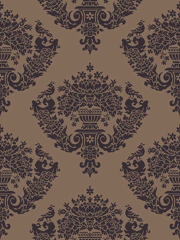 Sudbury wallpaper in bronze color - pattern number 88/12050.CS.0 - by Cole and Son in the Archive Traditional collection
