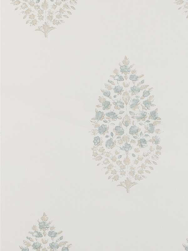 Atelier Paisley fabric in mist color - pattern number W3938.1511.0 - by Kravet in the Atelier Wallcovering collection