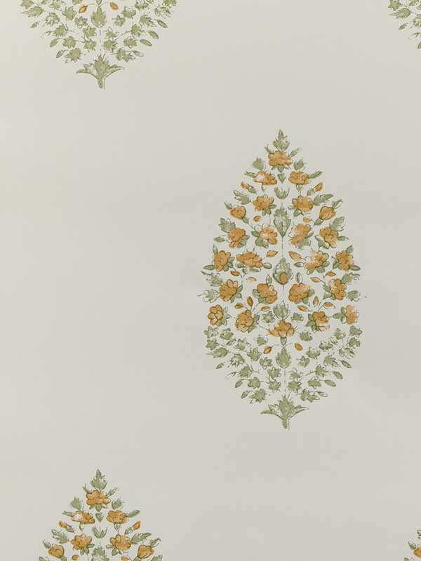 Atelier Paisley fabric in wheat color - pattern number W3938.316.0 - by Kravet in the Atelier Wallcovering collection
