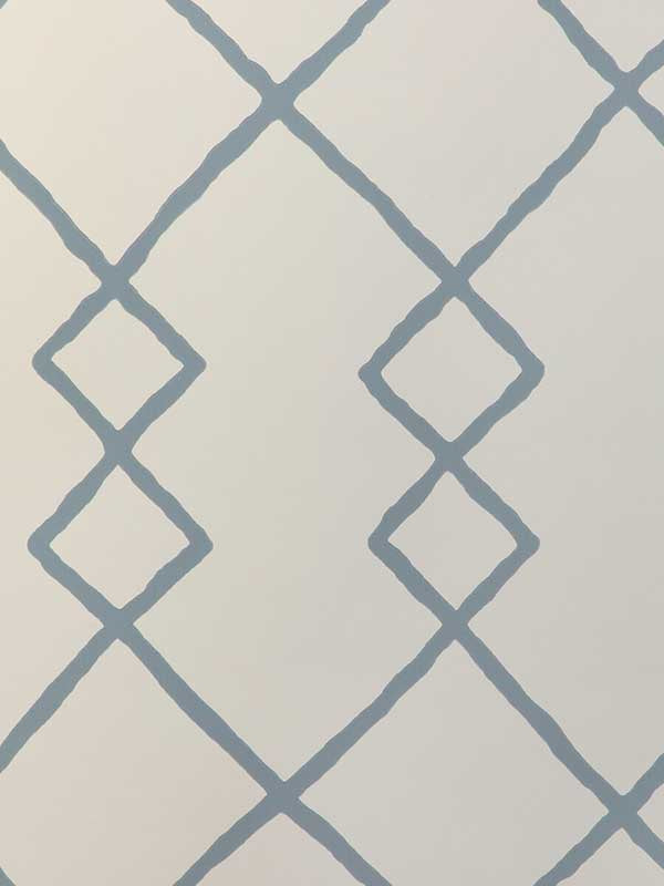 Geo Graphica fabric in chambray color - pattern number W3940.51.0 - by Kravet in the Atelier Wallcovering collection
