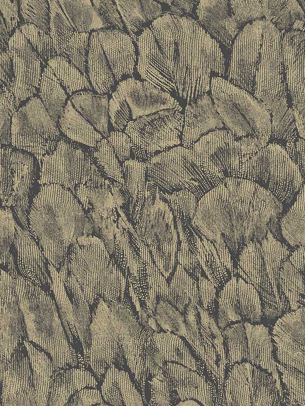 Tranquil Foil wallpaper in jet color - pattern number 119FOIL01 - by Maxwell in the Aurora collection