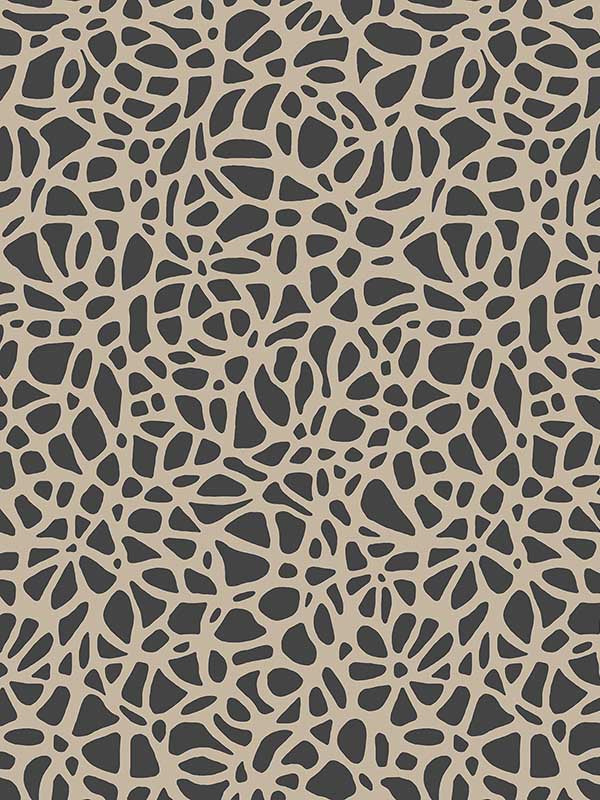 Pebble Flock fabric in jet color - pattern number 121FLOCK01 - by Maxwell in the Aurora collection