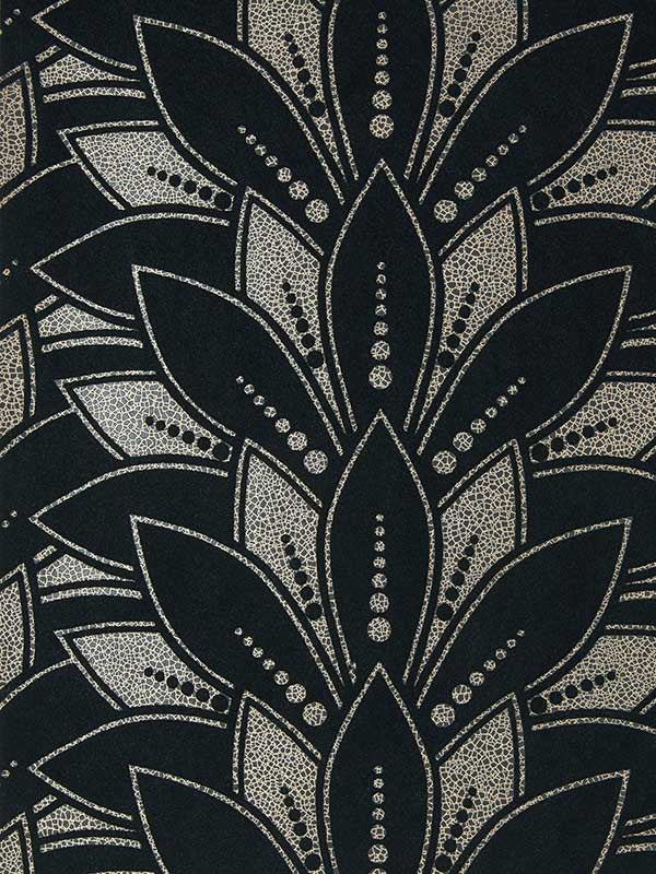 Astoria Flock fabric in 03 jet color - pattern number 139FLOCK03 - by Maxwell in the Elodie collection