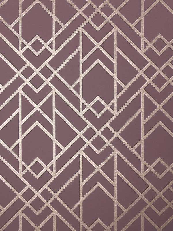 Metro wallpaper in 02 cassis color - pattern number 190714002 - by Maxwell in the Elodie collection