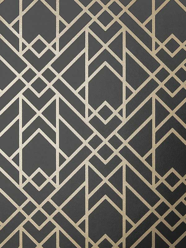 Metro wallpaper in 03 jet color - pattern number 190714003 - by Maxwell in the Elodie collection
