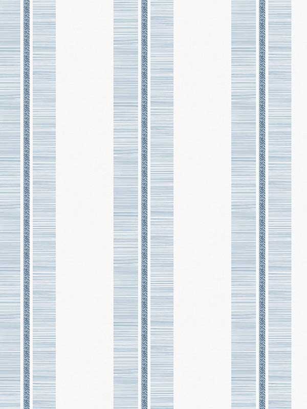 Beach Towel Stripe Peel and Stick wallpaper in blue skies color - pattern number NW51002 - by NextWall in the Peel and Stick Wallpaper by Nextwall collection