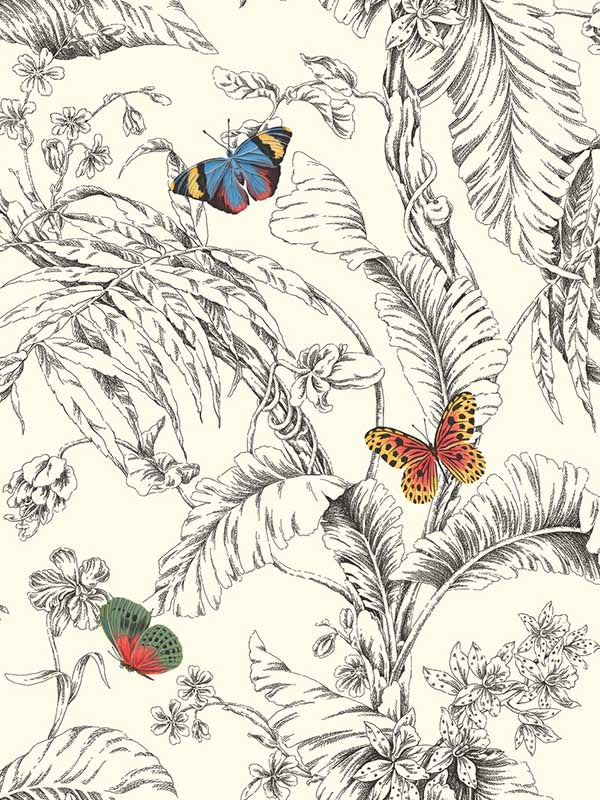 Papillon fabric in primary color - pattern number AF2025 - by York in the Toiles Resource Library collection
