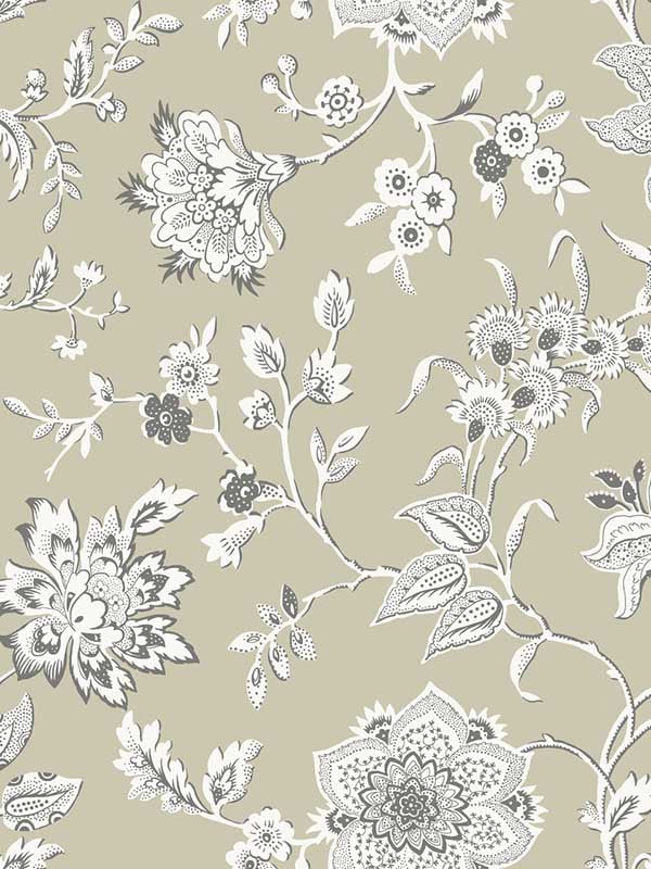 Sutton fabric in taupe color - pattern number RT7822 - by York in the Toiles Resource Library collection