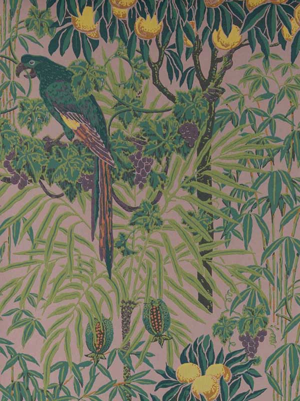 Macaw fabric in 02 blush color - pattern number 231116702 - by Maxwell in the V and A Decorative Papers collection