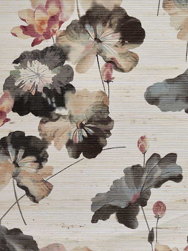 Water Lilies Grass fabric in 01 bracken color - pattern number 143GRASS01 - by Maxwell in the Willow collection