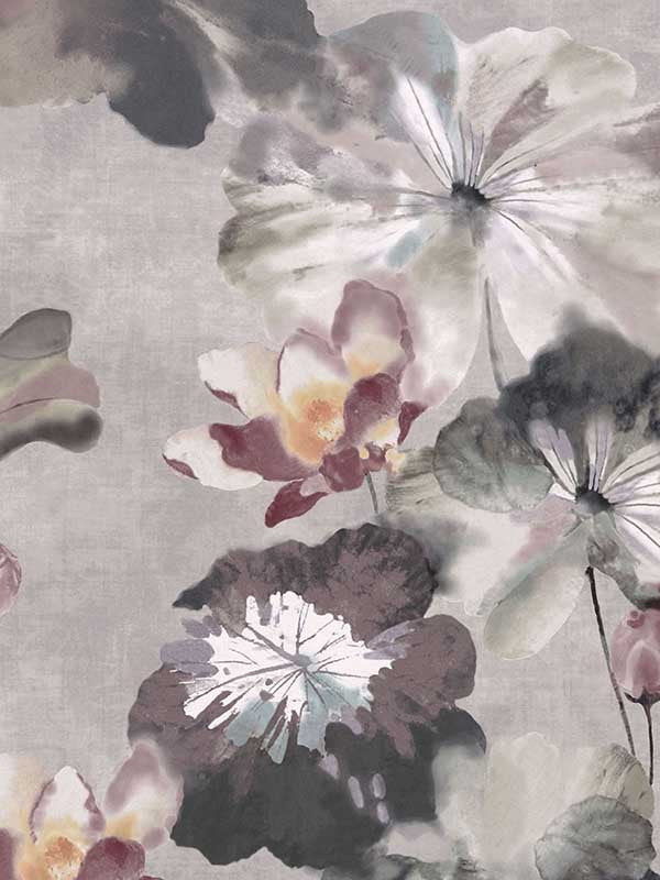 Water Lilies fabric in 06 chamomile color - pattern number 200814306 - by Maxwell in the Willow collection