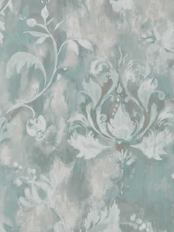 Ornamenta fabric in 03 aqua color - pattern number 210915603 - by Maxwell in the Pavilion Maxwell collection