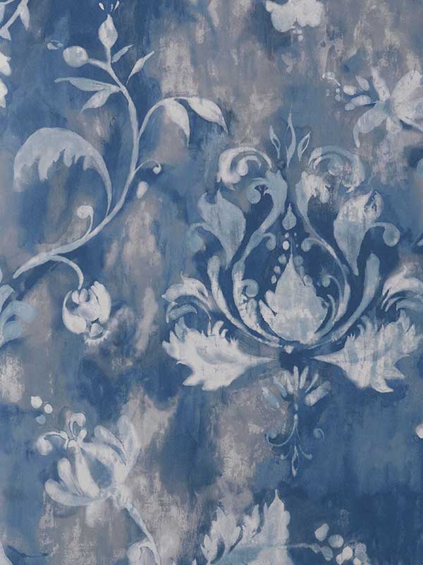 Ornamenta fabric in 04 indigo color - pattern number 210915604 - by Maxwell in the Pavilion Maxwell collection