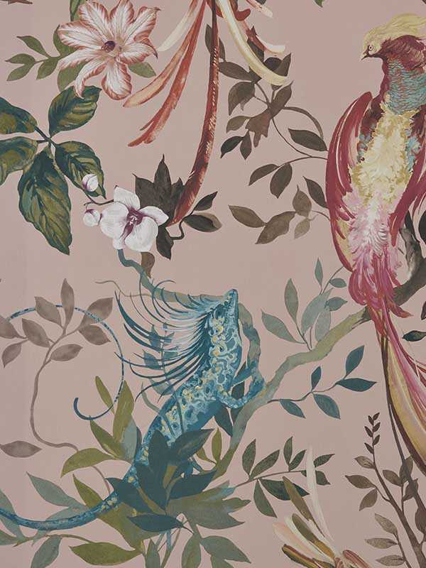 Bird Sonnet fabric in 03 blush color - pattern number 210915703 - by Maxwell in the Pavilion Maxwell collection